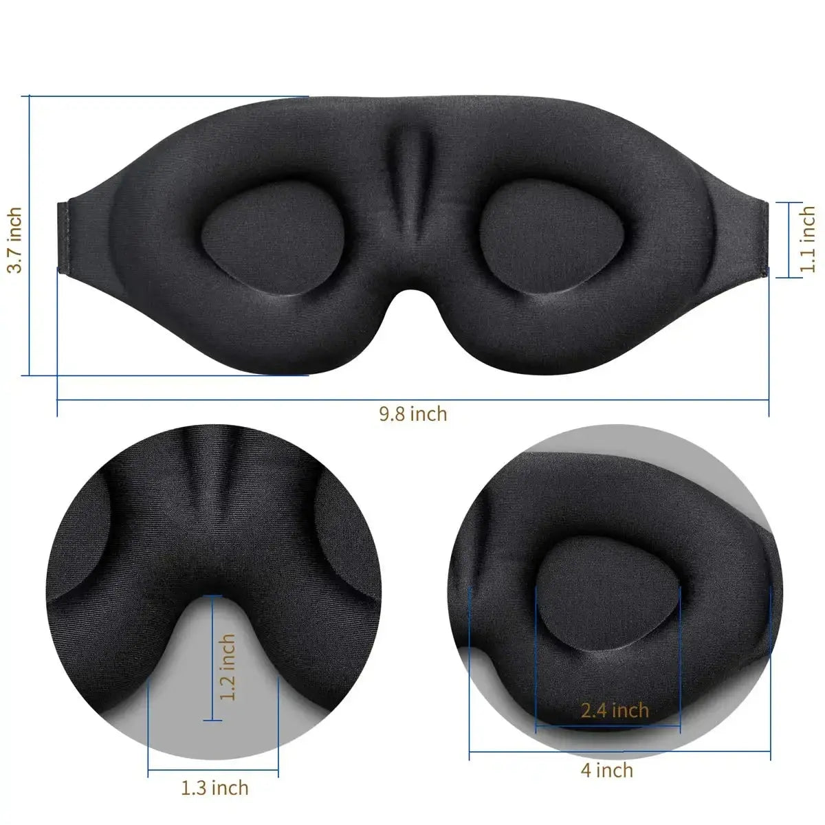 Accessoires | Masque de sommeil 3D - TurtlesTrip